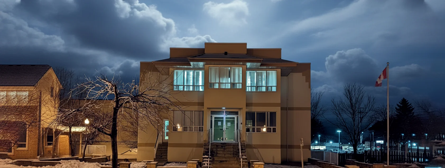 Exterior view of Shalimar Islamic Centre Mississauga building